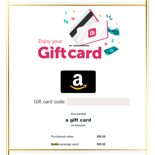 amazon gift card sample