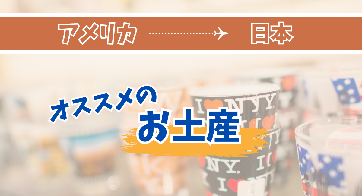 一時帰国に悩む！アメリカのおすすめお土産