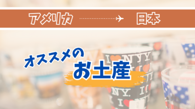 一時帰国に悩む！アメリカのおすすめお土産