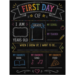 First Day of School sign